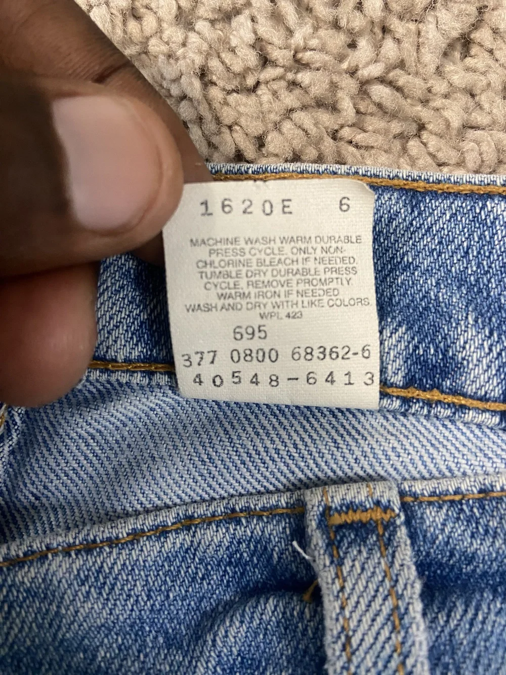 Levis 540 Jeans Mens 40x30 Flex Comfort Fit Relaxed Tapered Distressed Denim